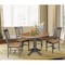 International Concepts Round 36 in Rd Extension Dining table, 4 RTA chairs, Hickory/Washed Coal, 36 W, 48 L, 30.1 in H, Wood K45-36RXT-27B-C10-4 - alternate 2